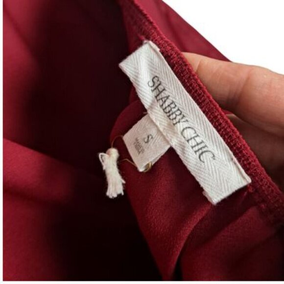 Vintage Rachel Ashwell Shabby Chic Avery Bright Crimson Halter Top - Picture 6 of 8